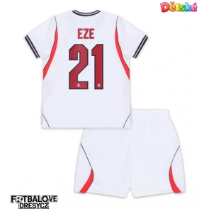 Anglie Eberechi Eze #21 Dětské Domácí dres komplet MS 2026 Krátký Rukáv (+ trenýrky)